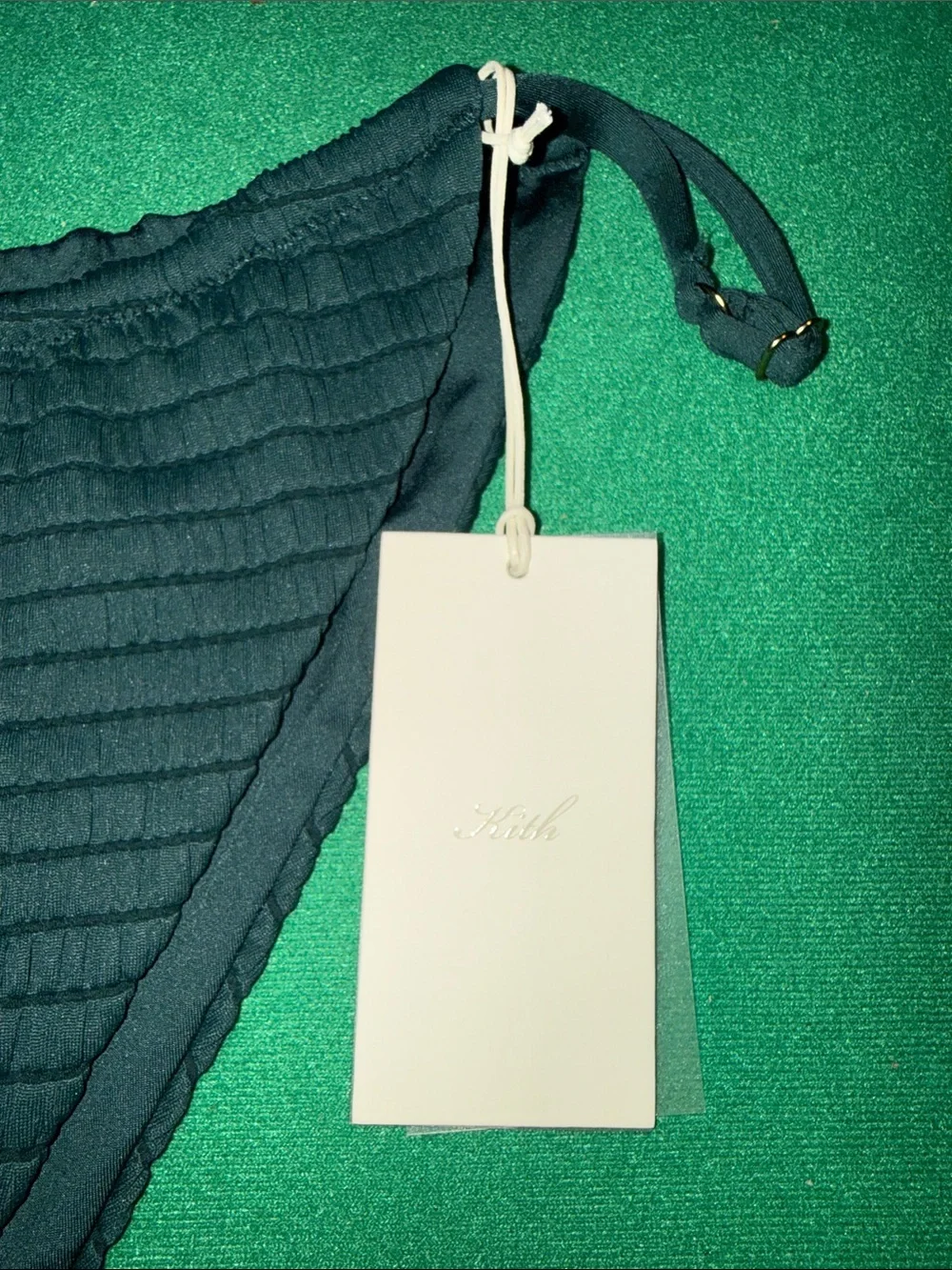 KITH dk green Bikini Bottom with Side Ties